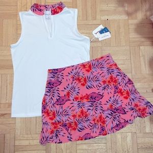 Tommy Bahama Golf Set. Tropical Top and Skort